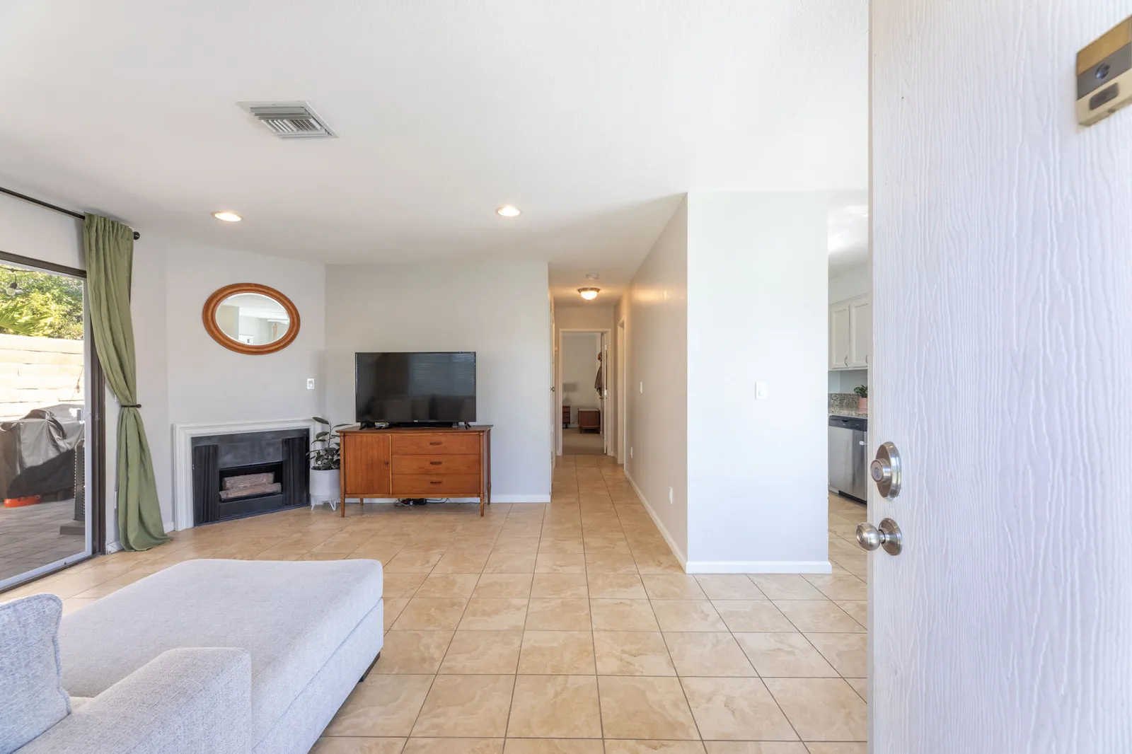 Entry and living room