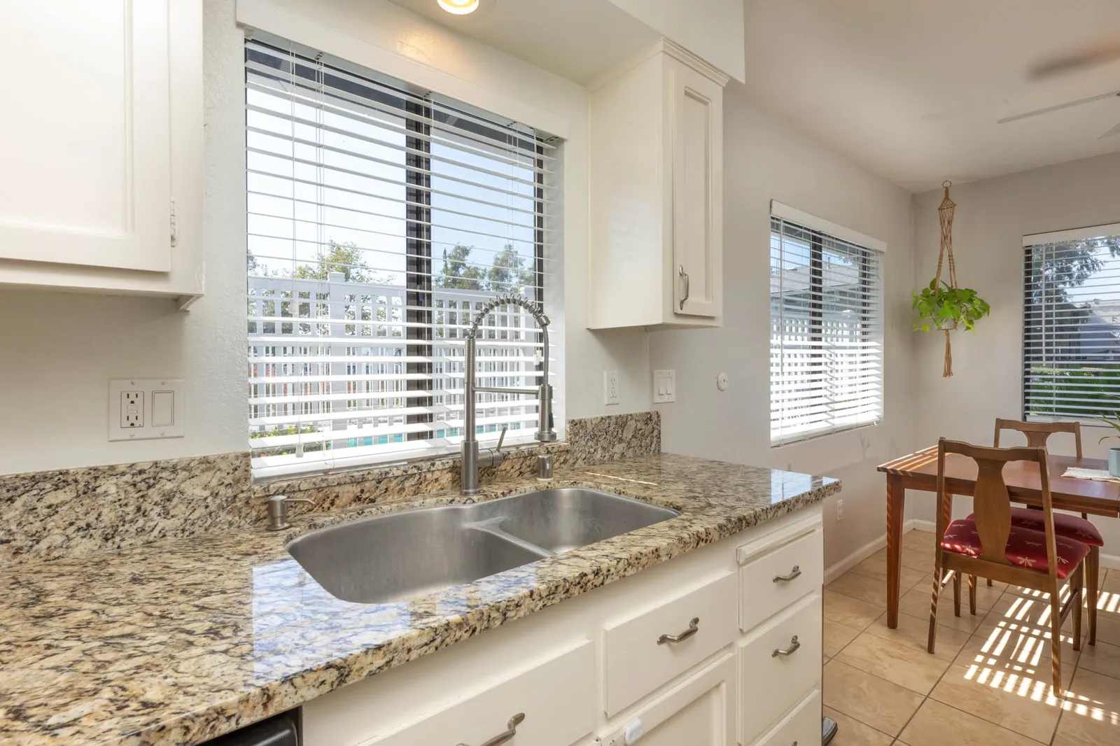 Kitchen sink and window