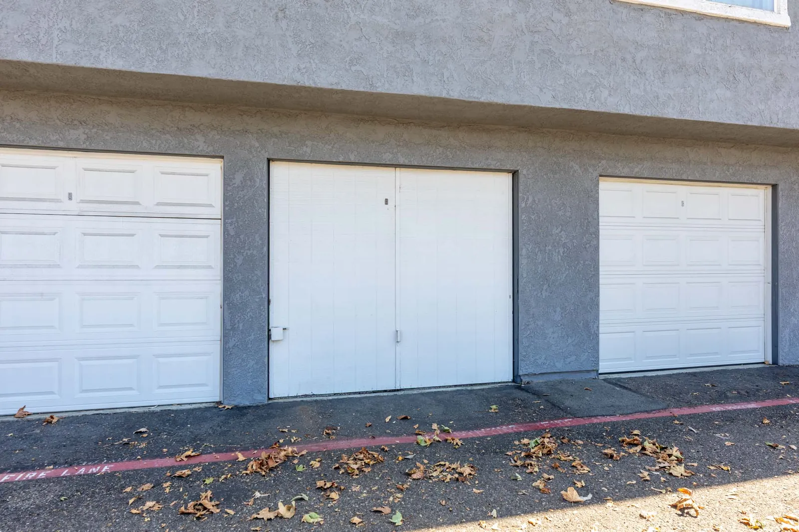 Enclosed garage doors
